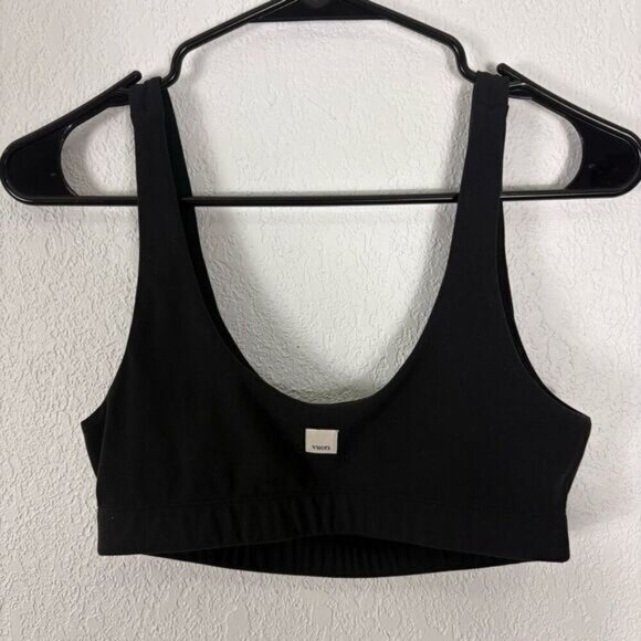 Vuori Black Scoop Neck Sports Bra Size Small - Picture 4 of 8